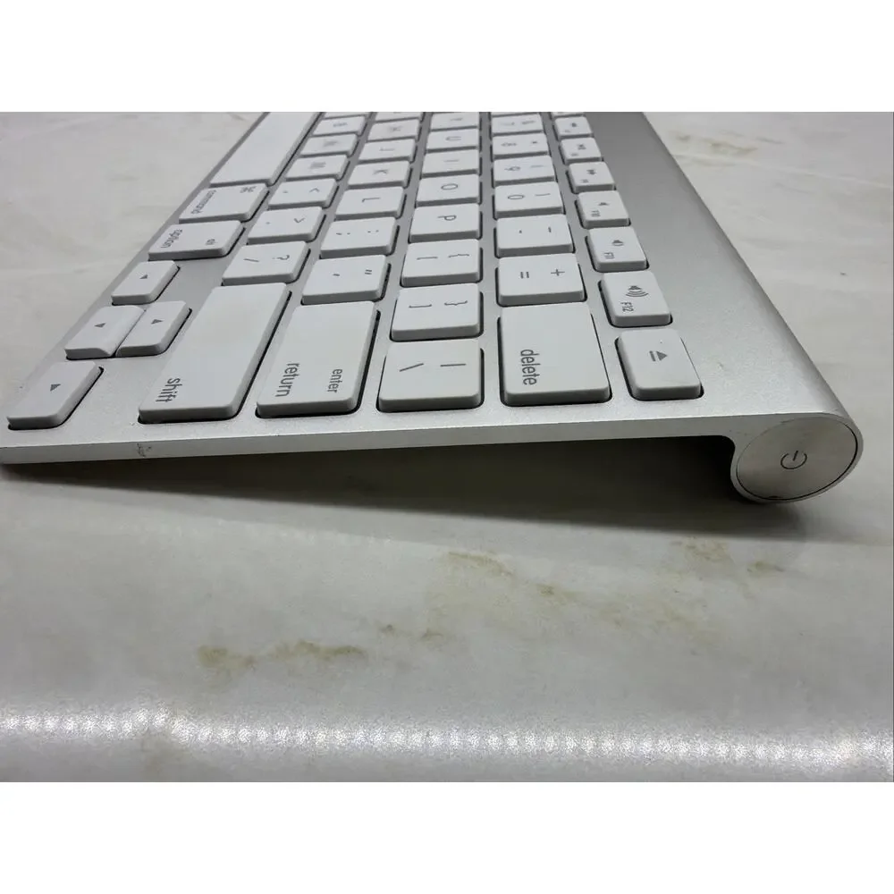 GENUINE Apple Wireless Bluetooth Keyboard A1314 Mac Aluminium TESTED WORKING EUC